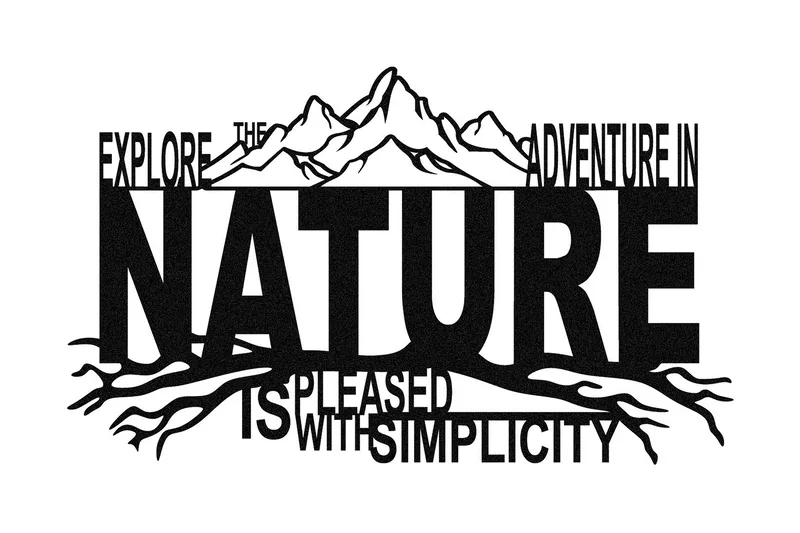 Nature Väggdekor, Svart