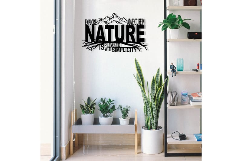 Nature Väggdekor - Svart - Inredning - Väggdekor - Skylt - Plåtskyltar