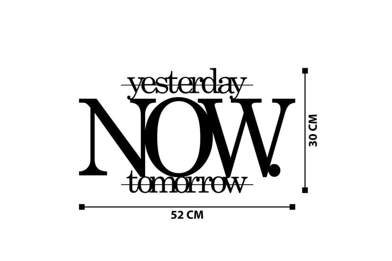 Now Väggdekor - Svart - Inredning - Väggdekor - Skylt - Plåtskyltar