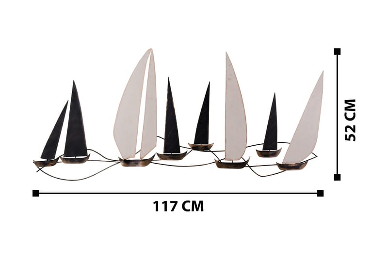 Ocean Väggdekor - Flerfärgad - Inredning - Väggdekor - Skylt - Plåtskyltar