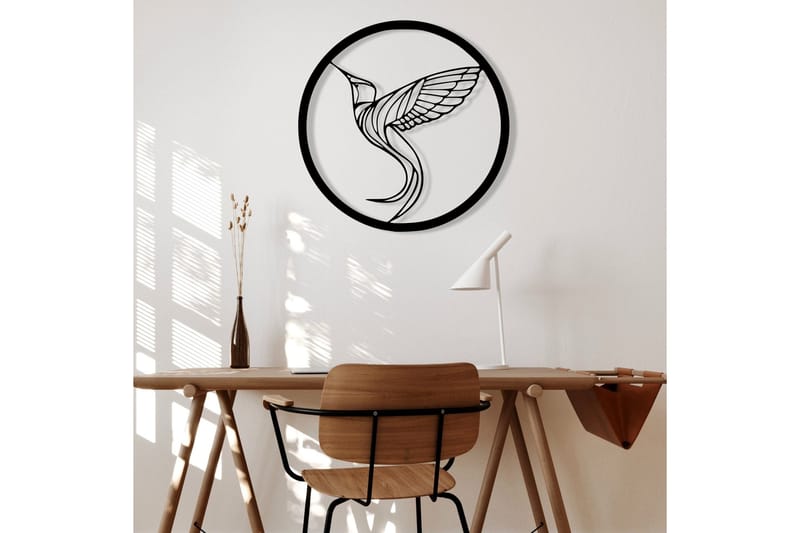 On the Bird's Wing Väggdekor - Svart - Inredning - Väggdekor - Skylt - Plåtskyltar