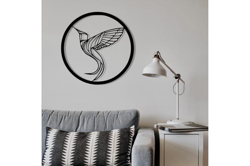On the Bird's Wing Väggdekor - Svart - Inredning - Väggdekor - Skylt - Plåtskyltar
