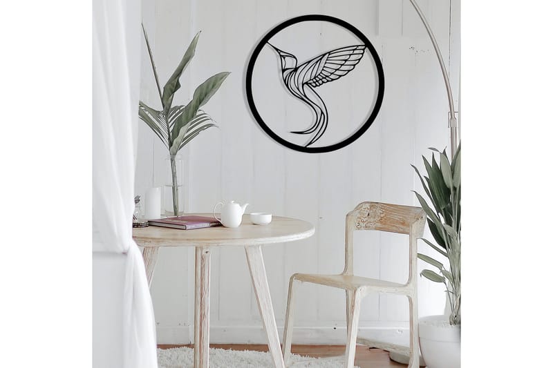 On the Bird's Wing Väggdekor - Svart - Inredning - Väggdekor - Skylt - Plåtskyltar