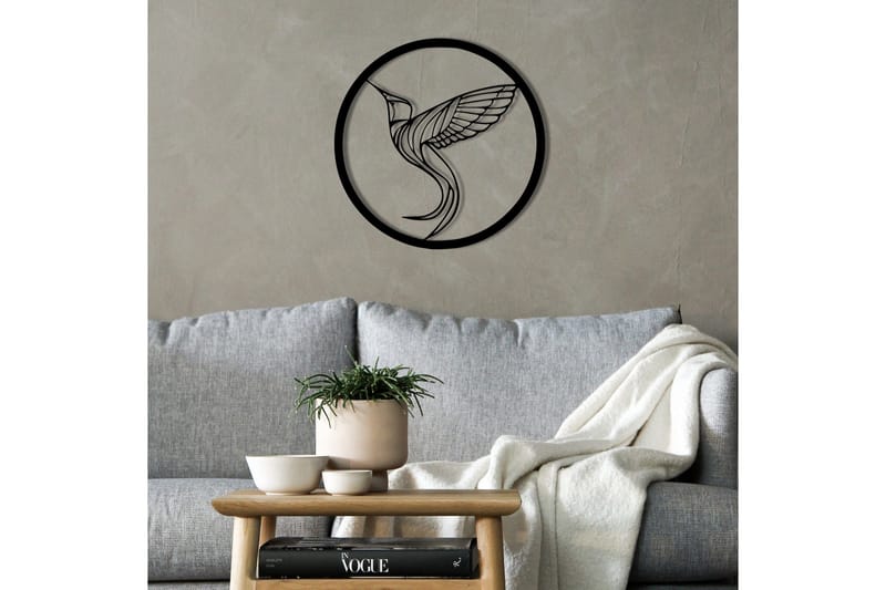 On the Bird's Wing Väggdekor - Svart - Inredning - Väggdekor - Skylt - Plåtskyltar