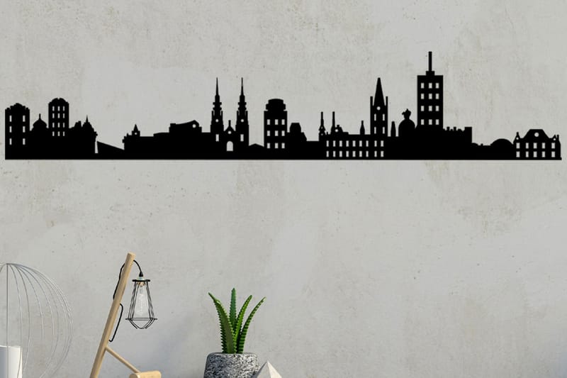 Ottowa Skyline Väggdekor - Svart - Inredning - Väggdekor - Skylt - Plåtskyltar
