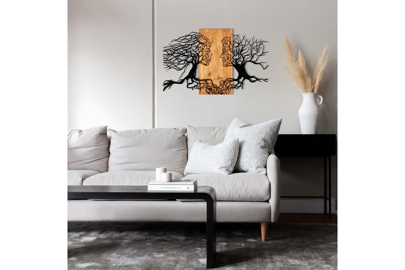 Passion Väggdekor - Svart/Valnöt - Inredning - Väggdekor - Skylt - Plåtskyltar