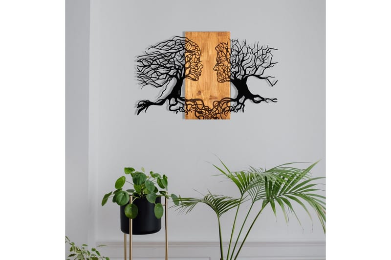 Passion Väggdekor - Svart/Valnöt - Inredning - Väggdekor - Skylt - Plåtskyltar