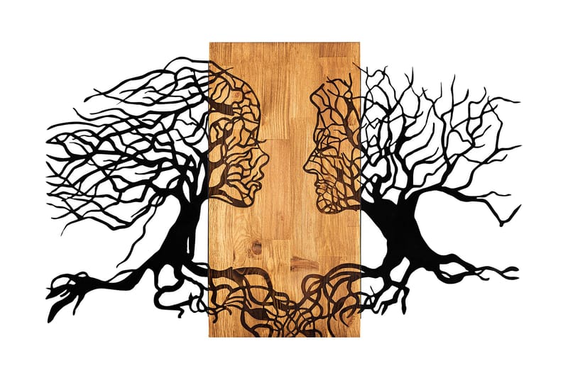 Passion Väggdekor, Svart/Valnöt