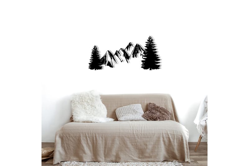 Pine Väggdekor - Svart - Inredning - Väggdekor - Skylt - Plåtskyltar