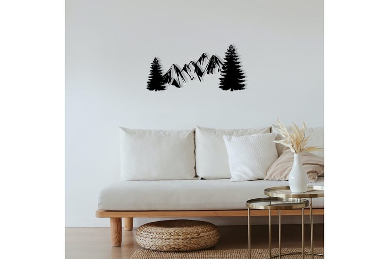 Pine Väggdekor - Svart - Inredning - Väggdekor - Skylt - Plåtskyltar