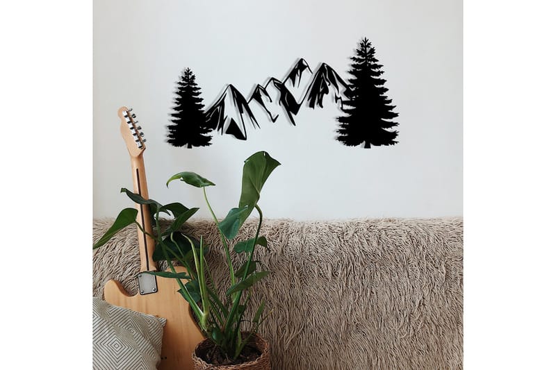 Pine Väggdekor - Svart - Inredning - Väggdekor - Skylt - Plåtskyltar