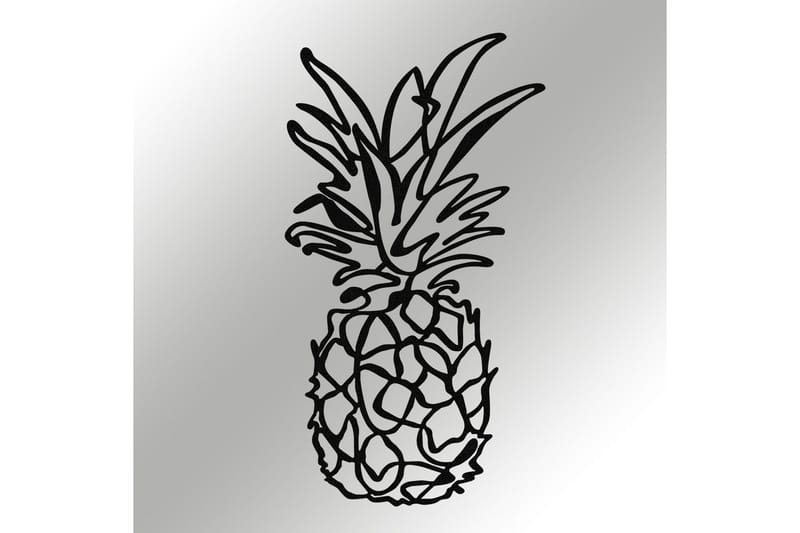 Pineapple Väggdekor - Svart - Inredning - Väggdekor - Skylt - Plåtskyltar