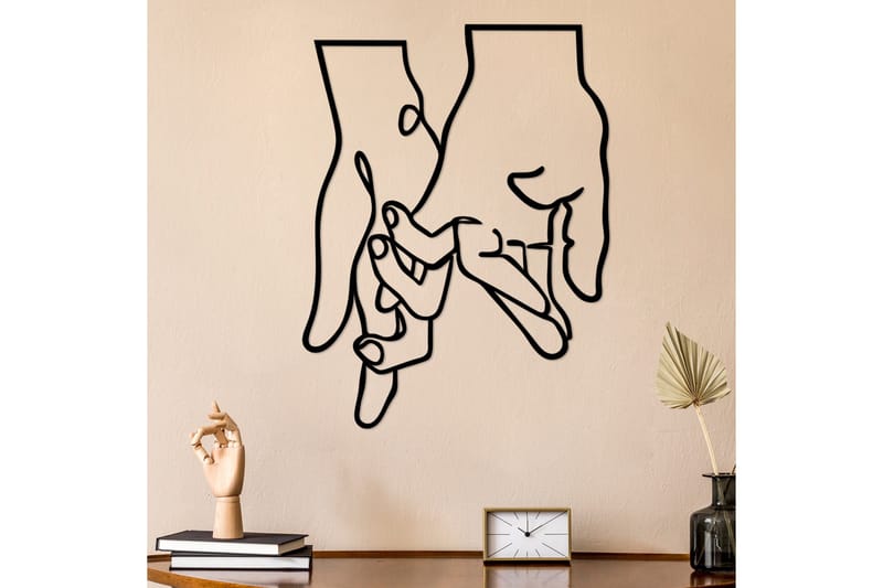 Pinky Love Väggdekor - Svart - Inredning - Väggdekor - Skylt - Plåtskyltar