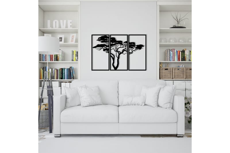 Plane tree Väggdekor - Svart - Inredning - Väggdekor - Skylt - Plåtskyltar