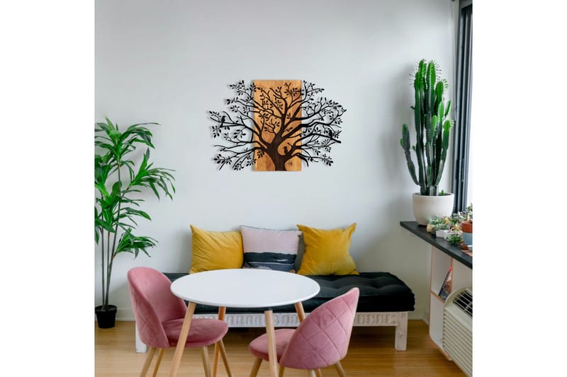 Poplar Väggdekor - Svart/Valnöt - Inredning - Väggdekor - Skylt - Plåtskyltar