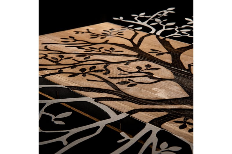 Poplar Väggdekor - Svart/Valnöt - Inredning - Väggdekor - Skylt - Plåtskyltar