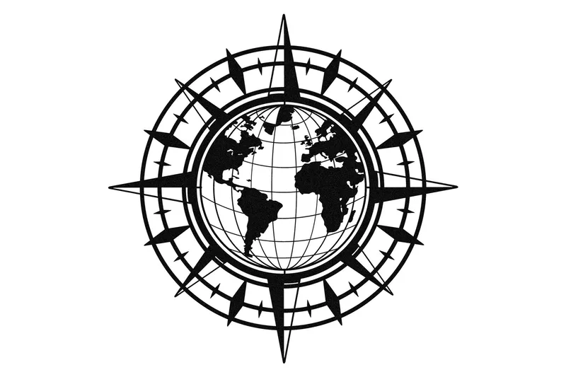 Real World Väggdekor, Svart