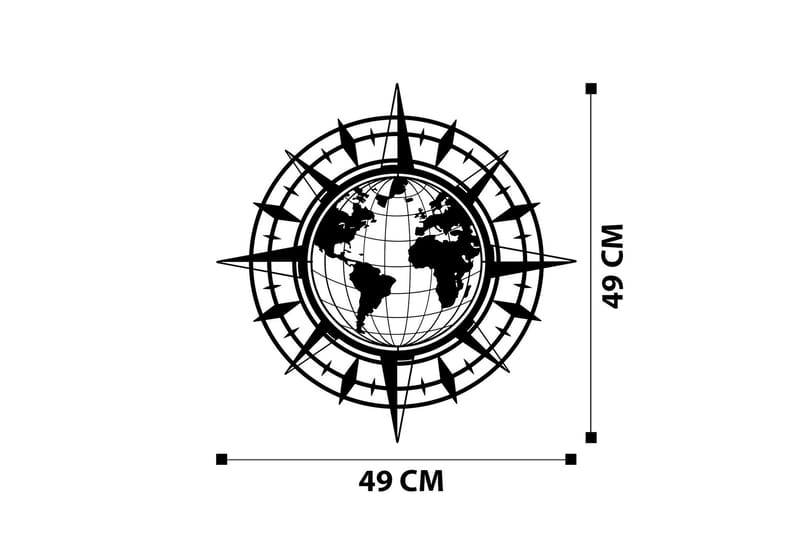 Real World Väggdekor - Svart - Inredning - Väggdekor - Skylt - Plåtskyltar
