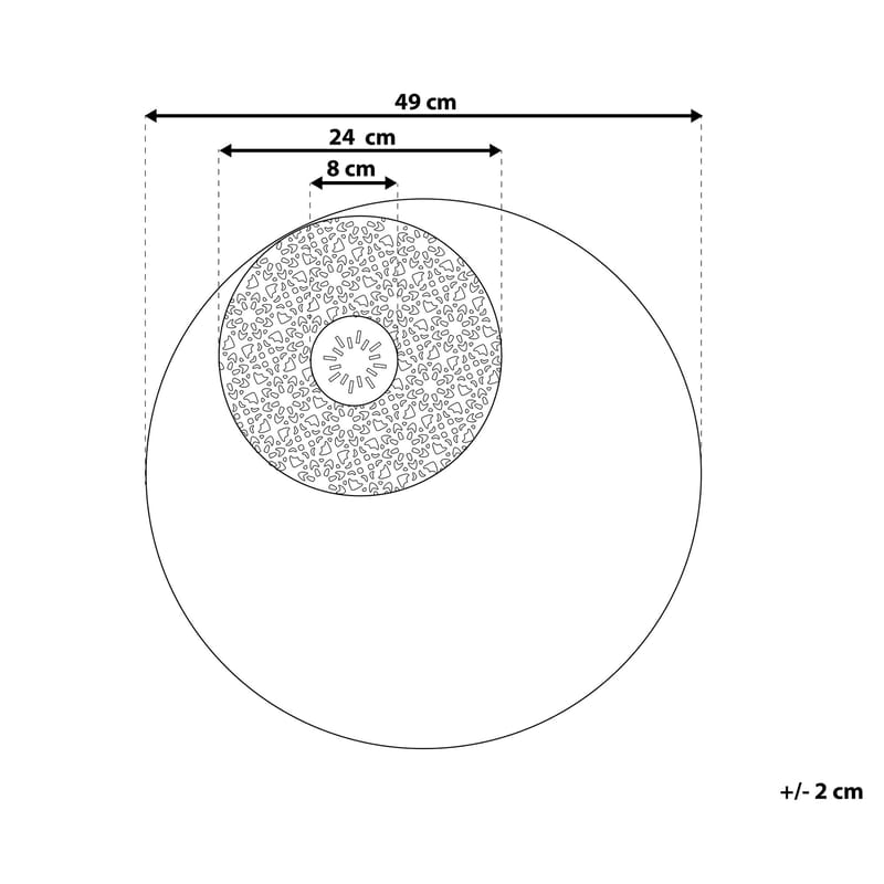 Rubidium Väggdekoration Med Snäckor 49 cm - Svart - Inredning - Väggdekor - Skylt - Plåtskyltar