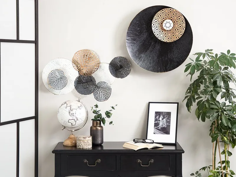 Rubidium Väggdekoration Med Snäckor 49 cm, Svart