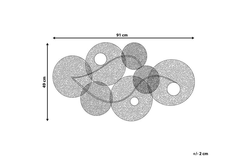 Rubidium Väggdekoration Med Snäckor 91 cm - Grön - Plåtskyltar