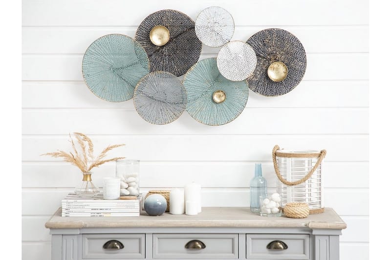 Rubidium Väggdekoration Med Snäckor 91 cm - Grön - Inredning - Väggdekor - Skylt - Plåtskyltar