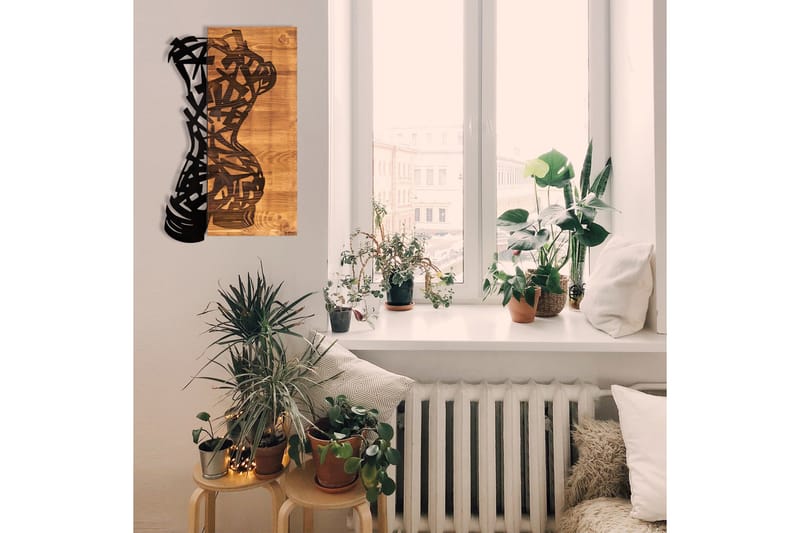 Shattered Väggdekor - Svart/Valnöt - Inredning - Väggdekor - Skylt - Plåtskyltar