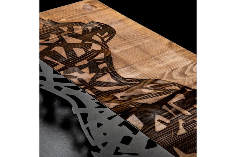 Shattered Väggdekor - Svart/Valnöt - Inredning - Väggdekor - Skylt - Plåtskyltar