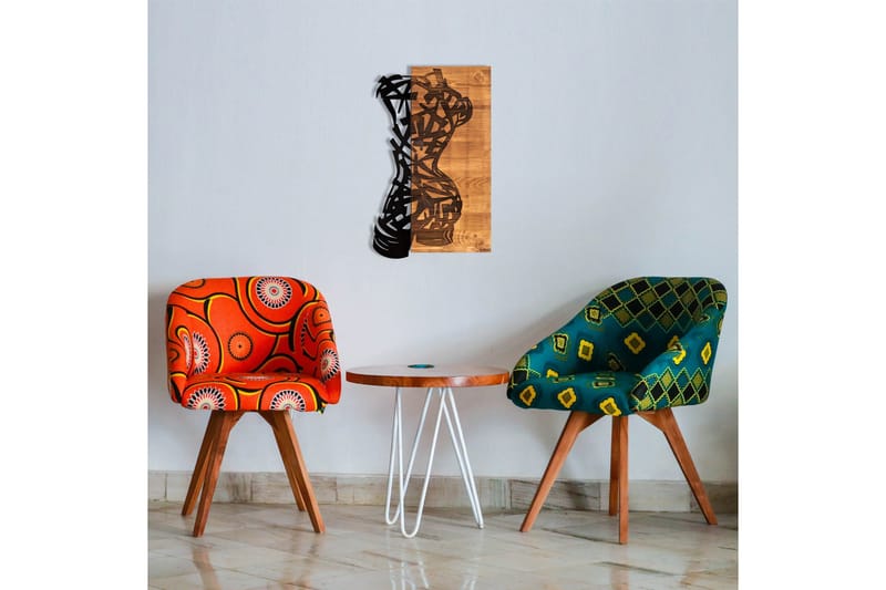 Shattered Väggdekor - Svart/Valnöt - Inredning - Väggdekor - Skylt - Plåtskyltar