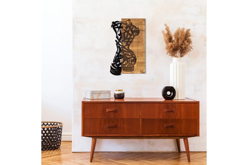 Shattered Väggdekor - Svart/Valnöt - Inredning - Väggdekor - Skylt - Plåtskyltar