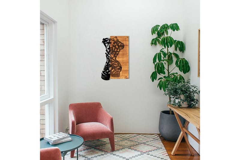 Shattered Väggdekor - Svart/Valnöt - Inredning - Väggdekor - Skylt - Plåtskyltar