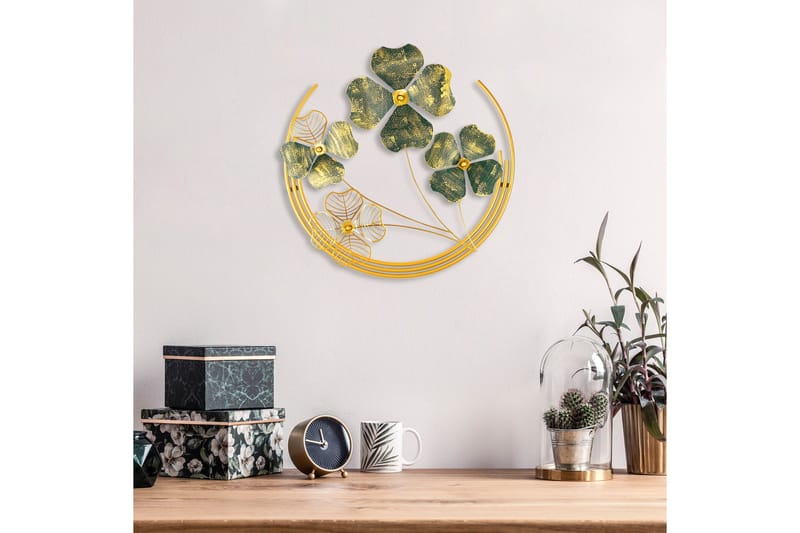 Shihezi Väggdekor - Grön/Guld - Inredning - Väggdekor - Skylt - Plåtskyltar