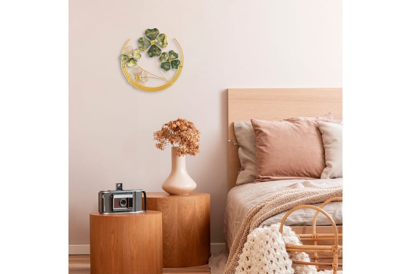 Shihezi Väggdekor - Grön/Guld - Inredning - Väggdekor - Skylt - Plåtskyltar