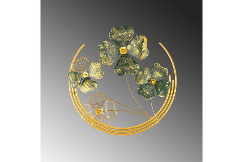 Shihezi Väggdekor - Grön/Guld - Inredning - Väggdekor - Skylt - Plåtskyltar