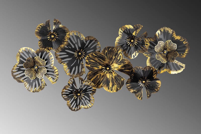 Shouguang Väggdekor - Svart/Guld - Inredning - Väggdekor - Skylt - Plåtskyltar