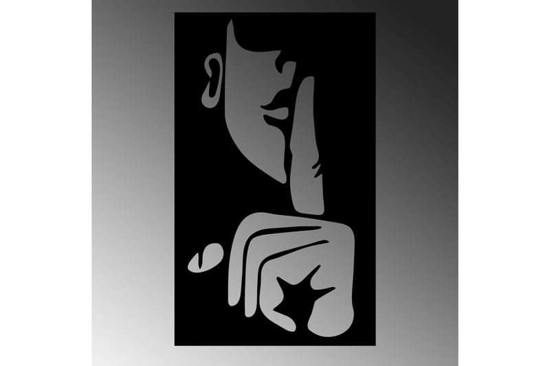 Shut Up Väggdekor - Svart - Inredning - Väggdekor - Skylt - Plåtskyltar