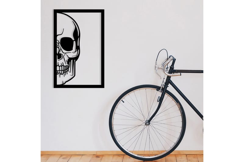 Skull Väggdekor - Svart - Inredning - Väggdekor - Skylt - Plåtskyltar