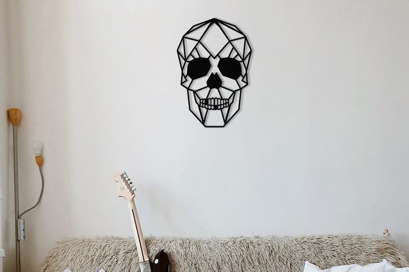 Skull Väggdekor - Svart - Inredning - Väggdekor - Skylt - Plåtskyltar