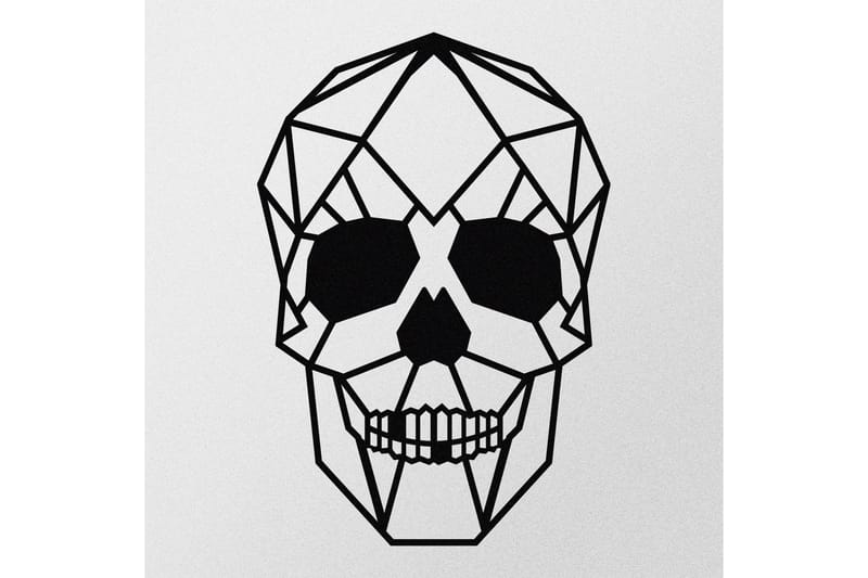 Skull Väggdekor - Svart - Inredning - Väggdekor - Skylt - Plåtskyltar