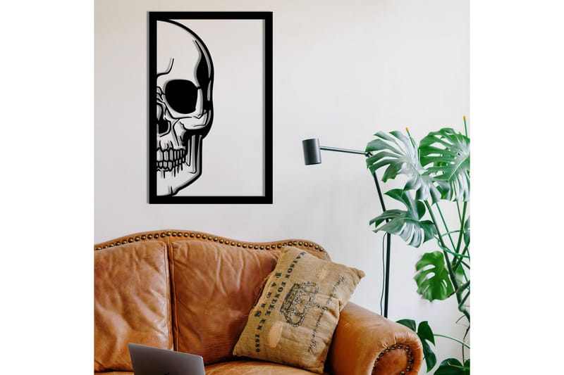 Skull Väggdekor - Svart - Inredning - Väggdekor - Skylt - Plåtskyltar