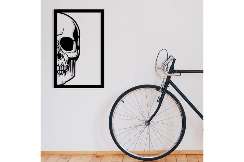 Skull Väggdekor - Svart - Inredning - Väggdekor - Skylt - Plåtskyltar