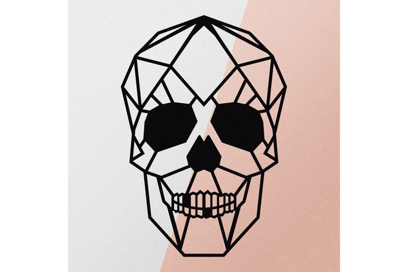 Skull Väggdekor - Svart - Inredning - Väggdekor - Skylt - Plåtskyltar