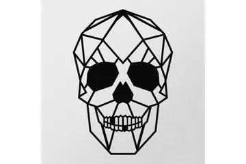 Skull Väggdekor - Svart - Inredning - Väggdekor - Skylt - Plåtskyltar