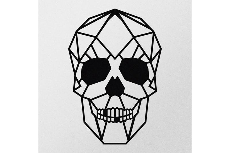 Skull Väggdekor - Svart - Inredning - Väggdekor - Skylt - Plåtskyltar