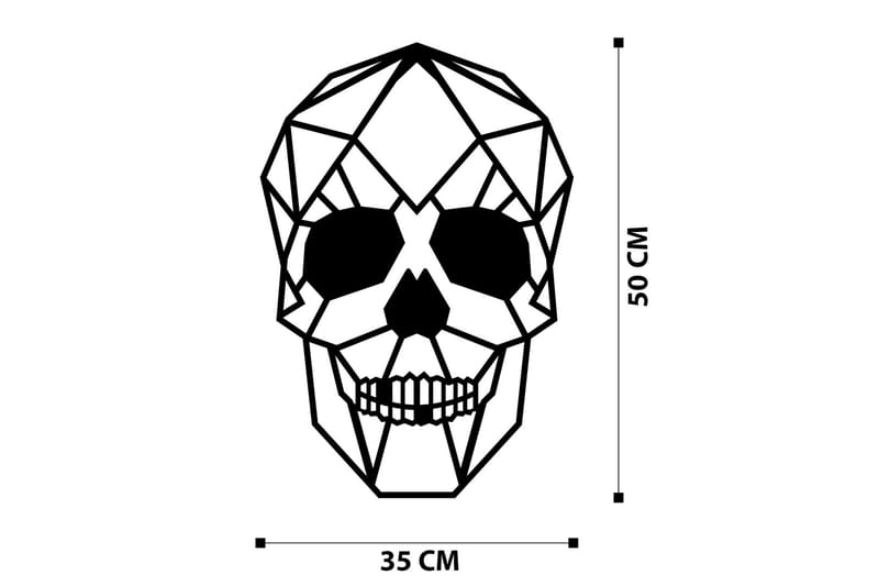 Skull Väggdekor - Svart - Inredning - Väggdekor - Skylt - Plåtskyltar