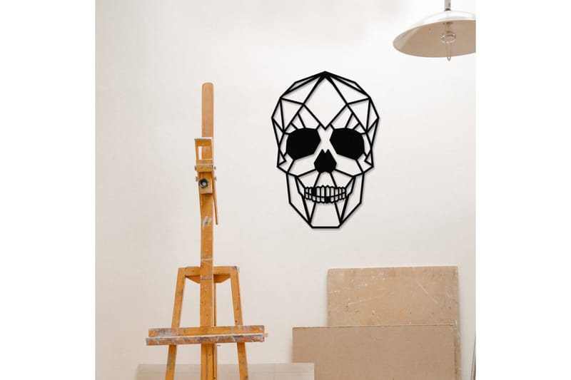 Skull Väggdekor - Svart - Inredning - Väggdekor - Skylt - Plåtskyltar
