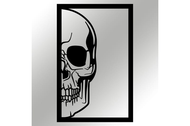 Skull Väggdekor - Svart - Inredning - Väggdekor - Skylt - Plåtskyltar