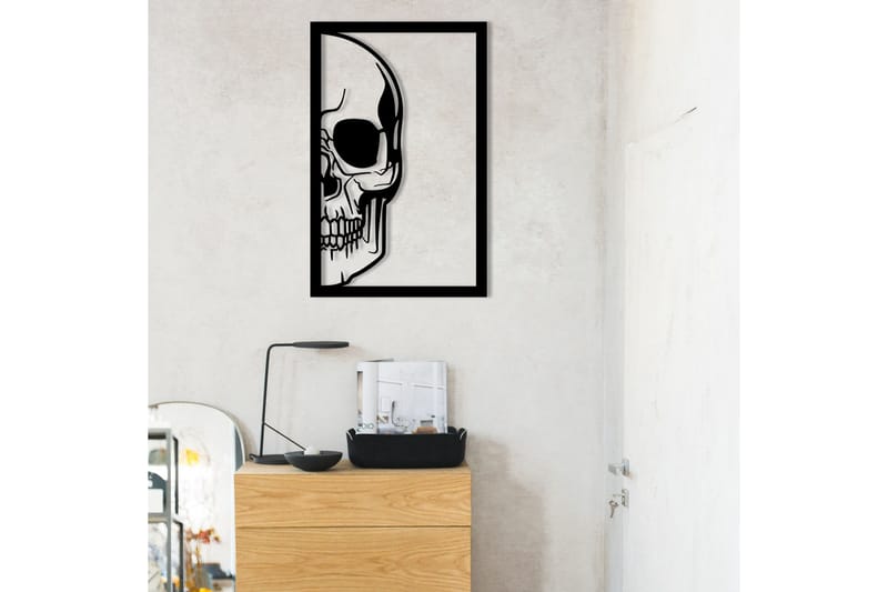 Skull Väggdekor - Svart - Inredning - Väggdekor - Skylt - Plåtskyltar