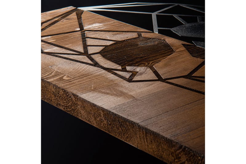 Skull Väggdekor - Svart/Valnöt - Inredning - Väggdekor - Skylt - Plåtskyltar