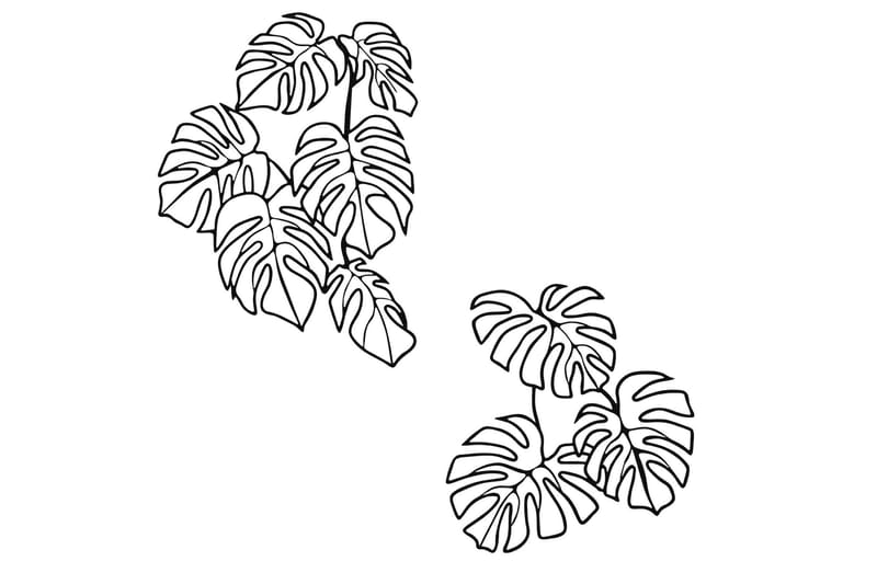 Spirit Leaf Väggdekor - Svart - Inredning - Väggdekor - Skylt - Plåtskyltar